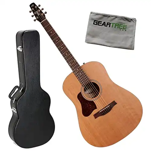 Seagull S6 Original Left-Handed Acoustic Guitar Bundle w/Case